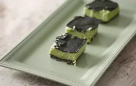 Delicious Keto Matcha Mint Bars Recipe