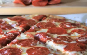 Delicious Keto Pepperoni Pizza with a Chewy Fathead Crust