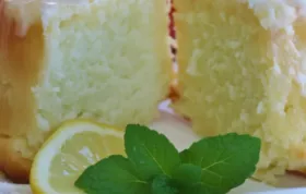 Delicious Lemon Buttermilk Pound Cake with a Zesty Lemon Glaze