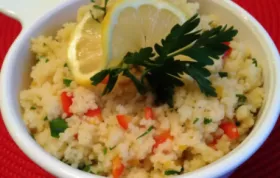 Delicious Lemon Couscous with Mediterranean Flavors