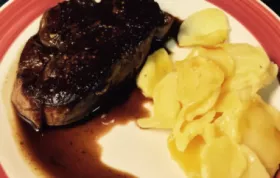 Delicious Manhattan Filet with Pan Sauce Bordelaise Recipe