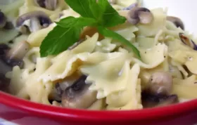 Delicious Mushroom Mint Pasta Salad Recipe