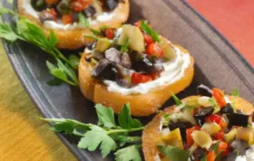 Delicious Olive Salad with Crispy Crostini