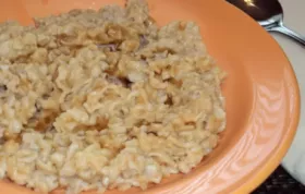 Delicious Peanut Butter and Maple Oatmeal Recipe