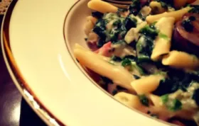 Delicious Penne Pasta with Ham and Parmesan Recipe