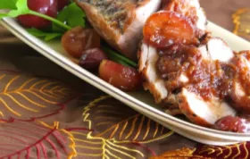 Delicious Pork Tenderloin with Sweet Honey Grape Sauce Recipe