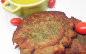 Delicious Potato Pancakes infused with Pickle Juice