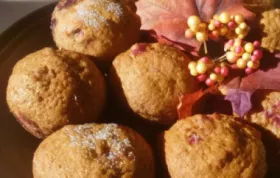 Delicious Quick Cranberry Pumpkin Muffins