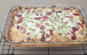 Delicious Rhubarb Custard Bars