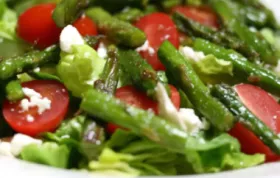 Delicious Roasted Asparagus Salad with Tangy Feta Cheese
