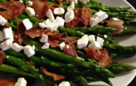 Delicious Roasted Asparagus with Crunchy Bacon and Creamy Feta Cheese Recipe