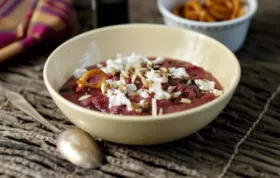 Delicious Roasted Beet and Goat Cheese Dip