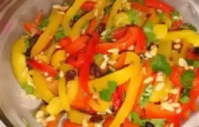 Delicious Roasted Peppers with a Nutty Twist