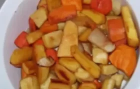 Delicious Roasted Root Vegetables with a Hint of Apple Juice
