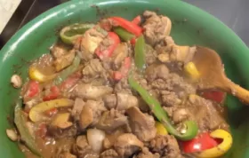 Delicious Savory Chicken Livers with Sweet Peppers and Onions Recipe