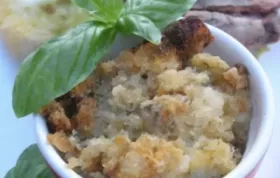 Delicious Savory Gorgonzola Bread Pudding Recipe