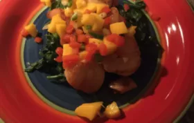 Delicious Scallops with a Tropical Twist