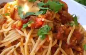 Delicious Spaghetti with Flavorful Meat Sauce