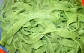 Delicious Spinach Noodles with a Unique Twist