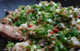 Delicious Thai Fried Rice with Marinated Chicken Recipe