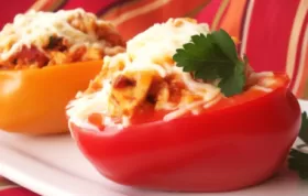 Delicious Tofu and Rice Stuffed Peppers Recipe