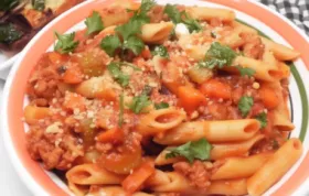 Delicious Turkey Bolognese with Penne Recipe