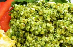 Delicious twist on traditional pesto with Mexican flavors