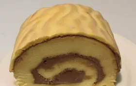 Delight your taste buds with this visually stunning Tiger Skin Chiffon Cake Roll.
