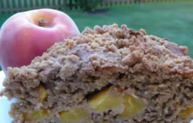 Delight your weekend mornings with this delicious peach coffee cake!