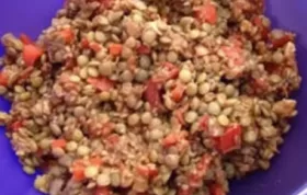 Delightfully Crunchy Lentil Salad Recipe