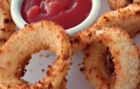 Easy and Crispy Oven Baked Onion Rings Recipe