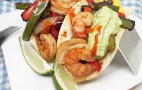 Easy Grilled Shrimp Fajitas