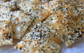 Easy Homemade Everything Seasoning Phyllo Crackers Recipe