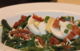 Easy Warm Spinach Salad Recipe