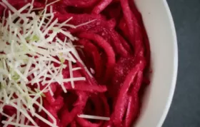 Fettuccine with Creamy Roasted Beet Sauce