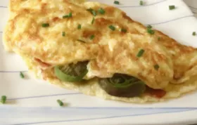 Fiddlehead and Bacon Omelette