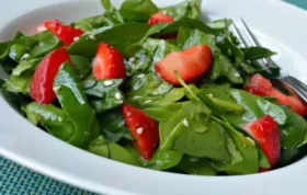 Fresh and Healthy Spinach and Strawberry Salad