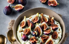 Fresh fig compote served over creamy cream cheese