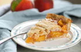 Fresh Peach Angel Pie