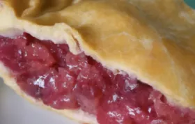 Fresh Rhubarb Pie