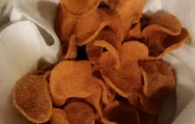 Fried Cinnamon Sweet Potato Chips