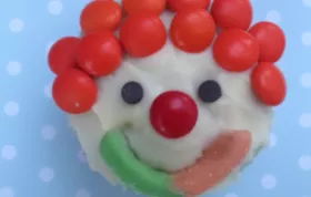 Fun and Colorful Clown Cupcakes Recipe