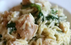 Garlic Chicken with Orzo Noodles