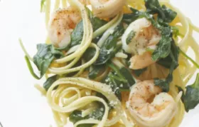 Garlic Shrimp Linguine