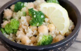 Garlicky Quinoa and Garbanzo Bean Salad