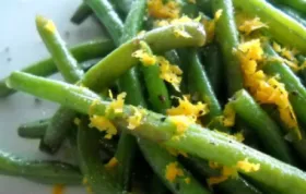 Green Beans with Orange Olive Oil