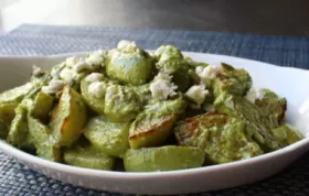 Green Chile Pesto with Roasted Chayote Squash