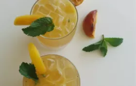 Grilled Peach Bourbon Smash Recipe