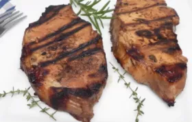 Grilled Pork Chops with Fresh Herbs