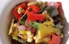 Grilled Vegetable Salad with Fresh Herb Vinaigrette: A Delicious and Healthy Side Dish